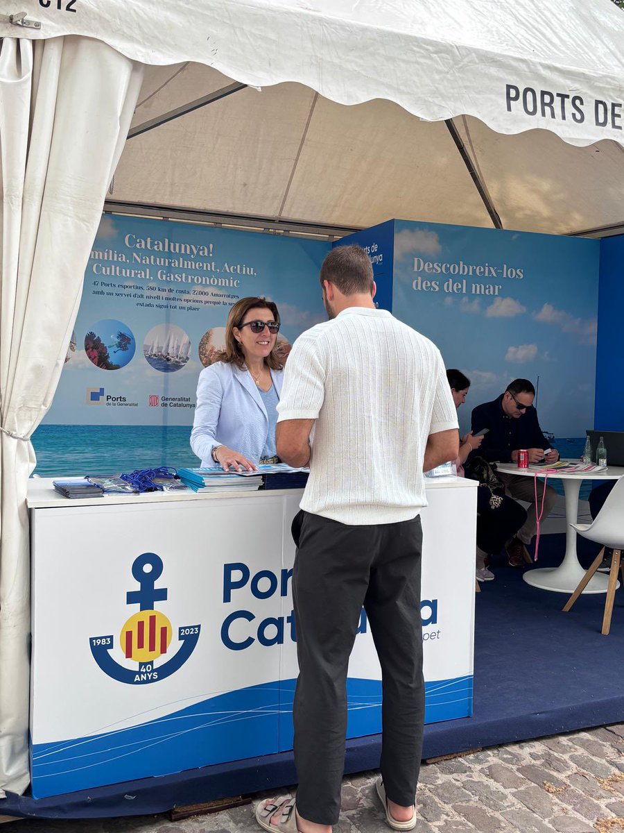 Tornem un any més al Palma International Boat Show 📌per promocionar el #clubnàuticsantfeliudeguíxols i la destinació #costabrava entre els visitants de la fira nàutica.

📸: la gerent del club, Maribel Vela, a l’estand de <a href="/PortsCatalunya/">Ports de Catalunya</a>