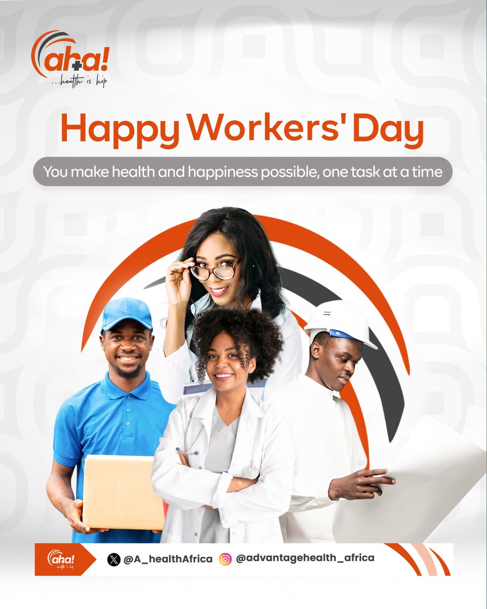 At Advantage Health Africa, we know it takes true dedication to care for others in all the ways you do.

Today, we celebrate you for making health and happiness possible, one task at a time. 

Happy Workers’ Day.🥂❤️