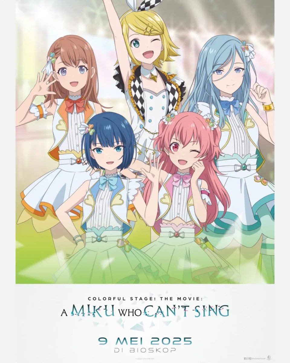 cinepolisID's tweet photo. Rasanya hati berdebar!
Sebentar lagi kamu bisa betemu Hatsune Miku & grup virtual singer favoritmu! 💞
COLORFUL STAGE! The Movie: A Miku Who Can’t Sing segera hadir mulai 9 Mei di Cinépolis Cinemas!✨
#colorfulstage #AMikuWhoCantSing
#virtualsinger #hellosekai
#CinepolisID https://t.co/7wix8JHH74