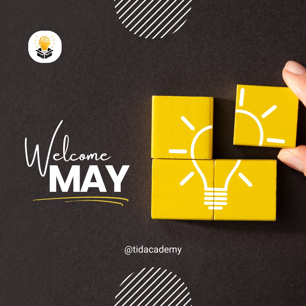 Welcome May!
A new month means new opportunities to innovate, solve problems, and lead with creativity.
At TIDA, we’re ready to shape meaningful change—let’s go.

#WelcomeMay #Leadership #Innovation #DesignThinking #TIDAacademy