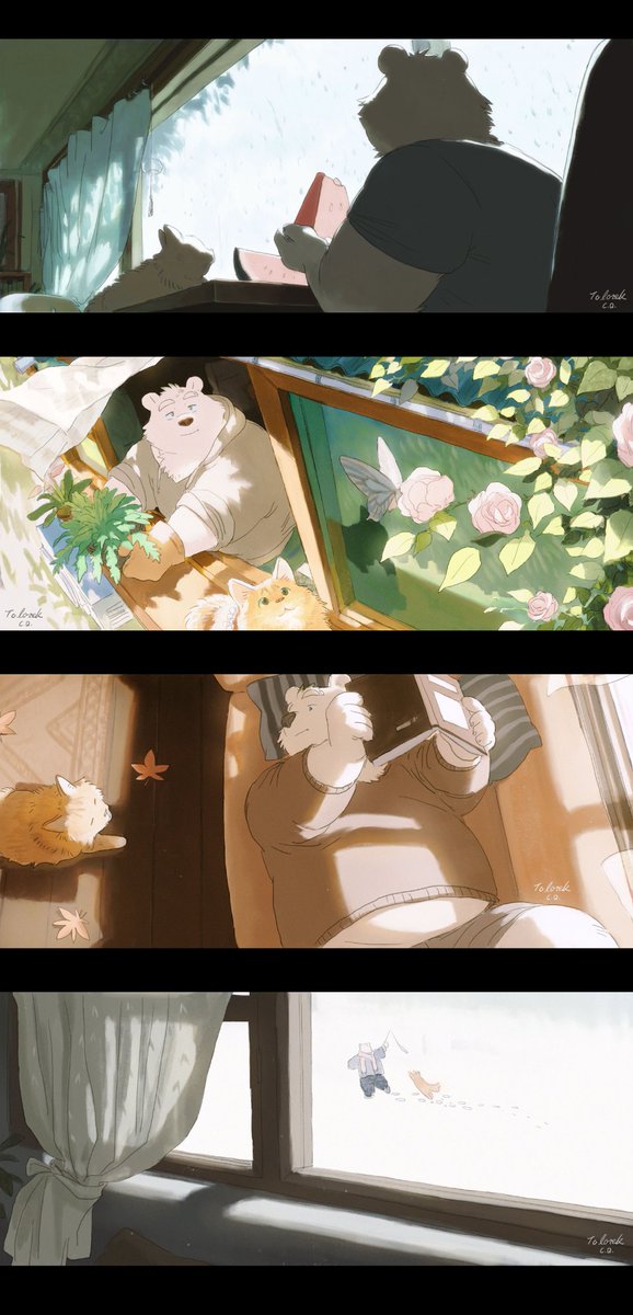 Seasons passed by window. 
        ——pic  for Iorek