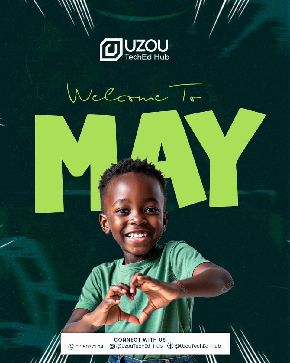 Uzou_TechED_Hub's tweet photo. Hello, May! Let’s spark creativity, build skills, and empower young tech minds. #UzouTechEdHub #NewMonth #DigitalLearning https://t.co/LH4oXJXGYq