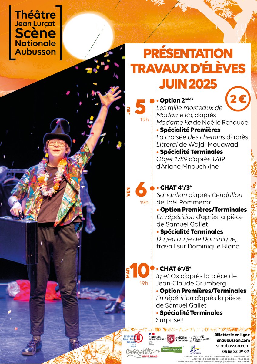 CultureJamot (@culturejamot) on Twitter photo 🎭Les représentations de fin d'année arrivent 🤩. Le nombre de places étant limité, on n'oublie pas de réserver 😉 <a href="/aclimoges/">Académie de Limoges</a> <a href="/Dsden23/">DSDEN de la Creuse</a> <a href="/Departement23/">Département 23</a> <a href="/NvelleAquitaine/">Nouvelle-Aquitaine</a> <a href="/SoniaBonnet10/">Sebsocais</a> <a href="/damiensbenoit/">Benoît DAMIENS</a> <a href="/marieCombes/">combes</a> 🎭Les représentations de fin d'année arrivent 🤩. Le nombre de places étant limité, on n'oublie pas de réserver 😉 <a href="/aclimoges/">Académie de Limoges</a> <a href="/Dsden23/">DSDEN de la Creuse</a> <a href="/Departement23/">Département 23</a> <a href="/NvelleAquitaine/">Nouvelle-Aquitaine</a> <a href="/SoniaBonnet10/">Sebsocais</a> <a href="/damiensbenoit/">Benoît DAMIENS</a> <a href="/marieCombes/">combes</a>