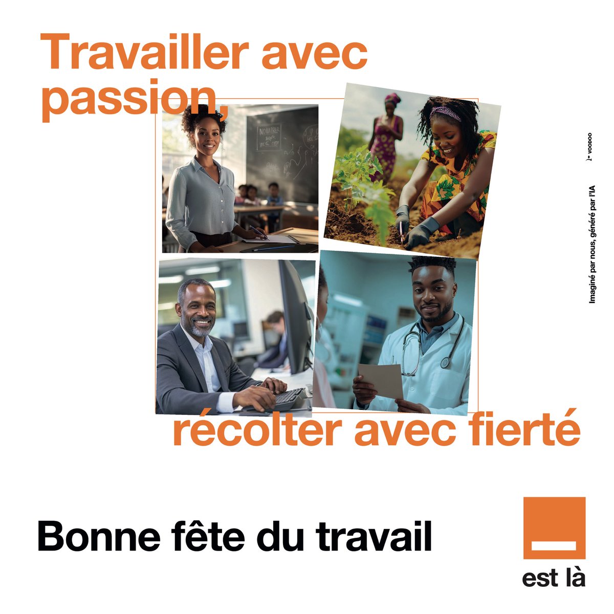 Peu importe le métier, chaque effort compte.
Bonne fête du travail à tous les travailleurs !
#OrangeEstLà #FêteDuTravail