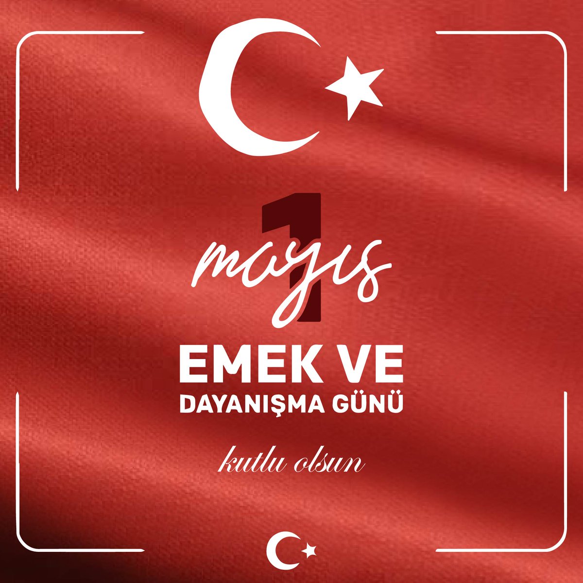 1 Mayıs Kutlu Olsun. ✊

 #1Mayıs  #1mayisemekvedayanismagunu