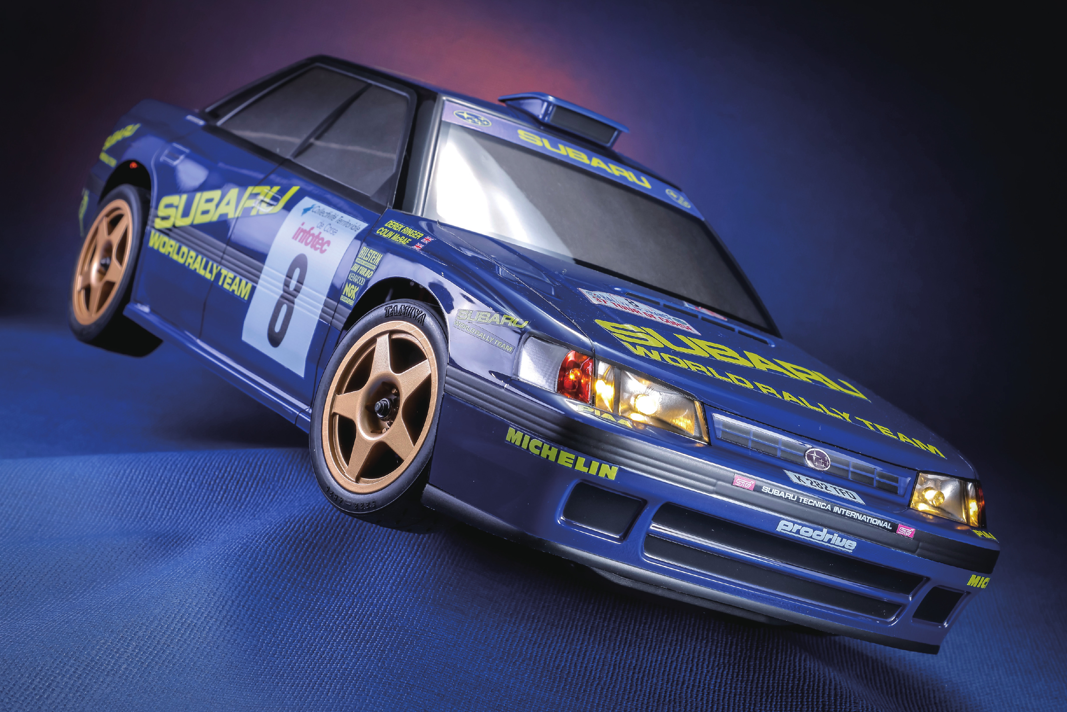 1/10 スバル レガシィ（BC5)ツール•ド•コルスver. シャーシ組立済 1/10