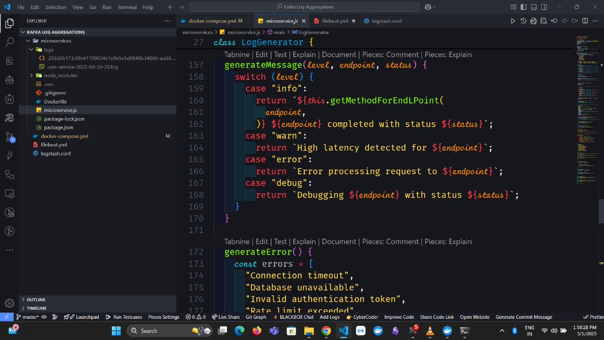 MohitSoni2002's tweet image. I implemented one of Kafka’s key use cases -
Log Aggregation - using the ELK Stack. Learned a lot, especially about how the ELK Stack integrates with Kafka for real-time log processing.
Github Repo:-
github.com/developer-mohi…
#learnkafka #kafkapractice #elkstack