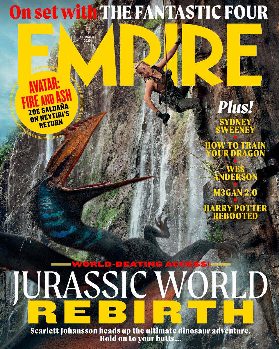 A new era of Jurassic is dawning 🦕

Scarlett Johansson leads the ultimate dinosaur adventure in Empire’s <a href="/JurassicWorld/">Jurassic World</a> Rebirth issue – going on set of Gareth Edwards’ new chapter, seeking to capture the DNA of the original. Out Thurs 8 May.

READ MORE: empireonline.com/movies/news/ju…