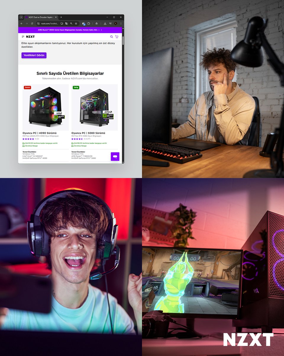 NZXT_Turkiye's tweet photo. PC toplamak mı daha zevkli, oyun oynamak mı? 🤔 Yorumları bekliyoruz 🤓 https://t.co/aYJnKDM7QI