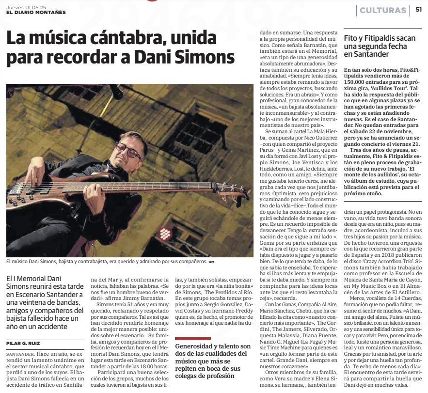 eleegarci's tweet photo. Se ha publicado una noticia en @dmontanes @galerna00 , un año después del fallecimiento de mi padre Dani Simons y quisiera rectificar digitalmente que Elena Simons no es su hermana, es su hija, soy yo. Muchas gracias. https://t.co/v7zdw1PCXi