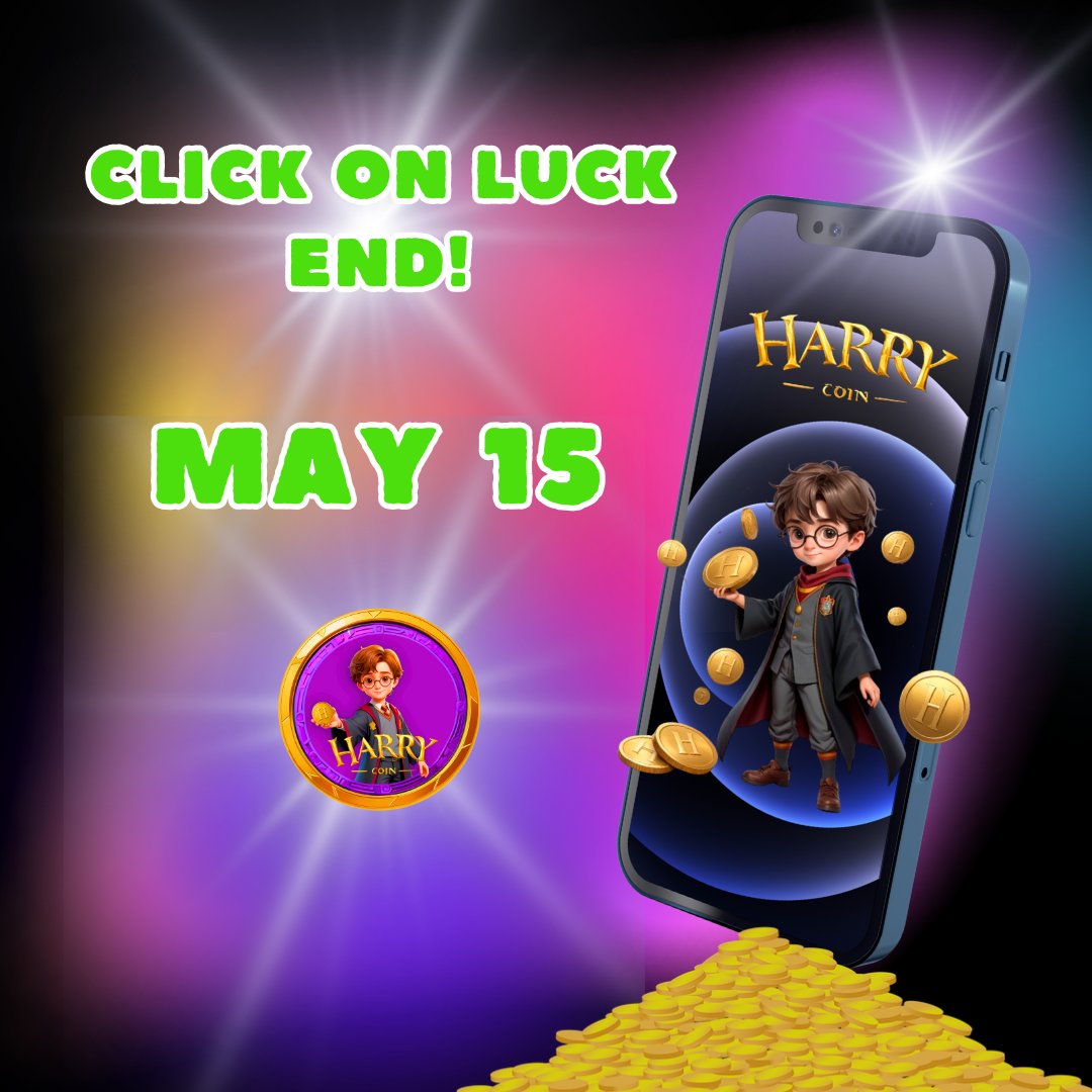 harrycoinluck's tweet photo. Dear friends, the HARRY COIN team has decided to extend support for the Click On Luck game until May 15! https://t.co/byu2GwggT3 https://t.co/2EPlNKeREh