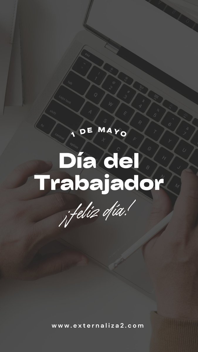 ¡ FELIZ DÍA DEL TRABAJADOR !

#felizjueves #TrabajadoresProtagonistas #DiaDelTrabajador #autonomos #pymes #asesoria #chipiona #cadiz #tesoreria