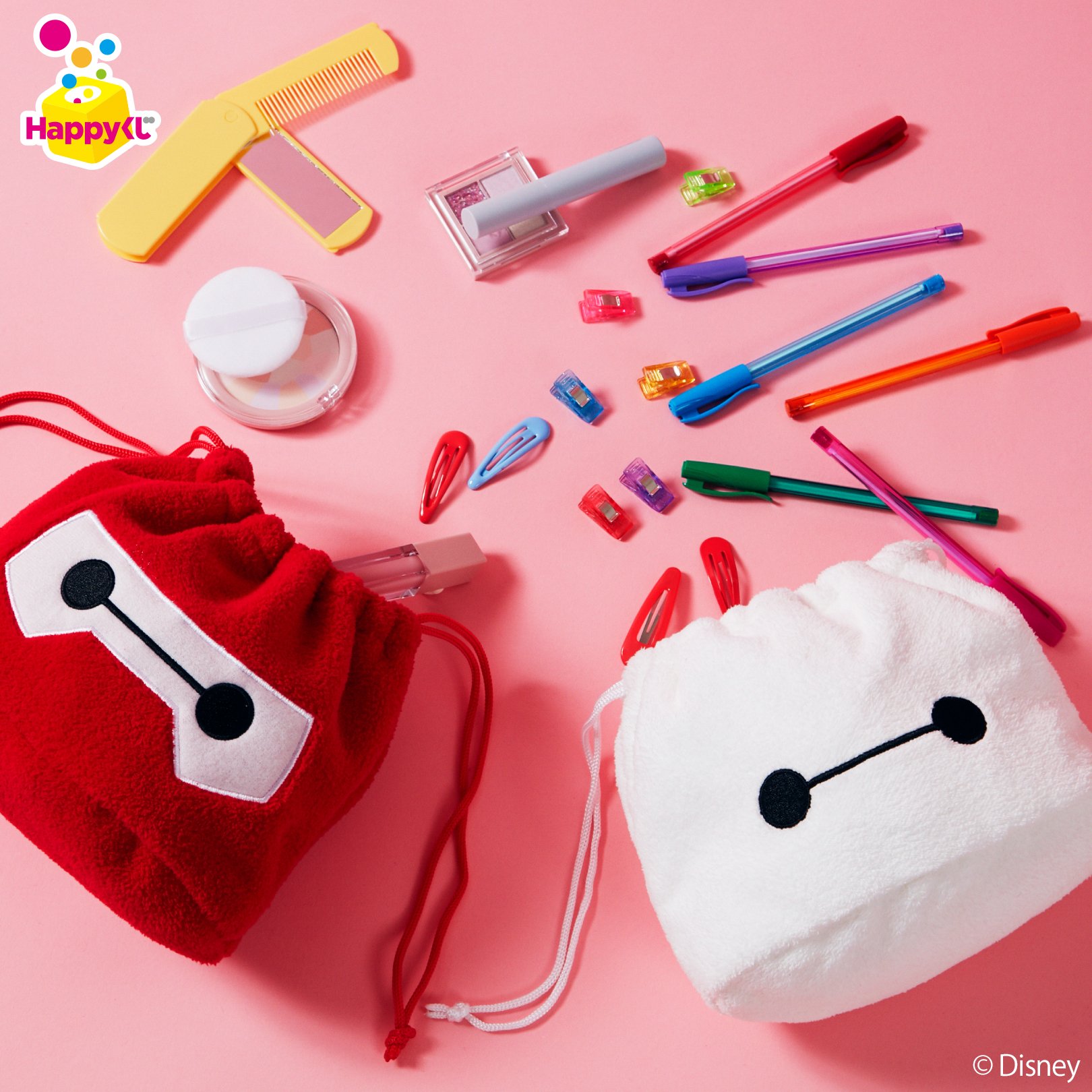 ベイマックス - 【新品】ベイマックス vol.2.0　Happyくじ　まんまるポーチ　2種セット 未開封／2個セット】Happyくじ ベイマックス vol 2 0 D賞