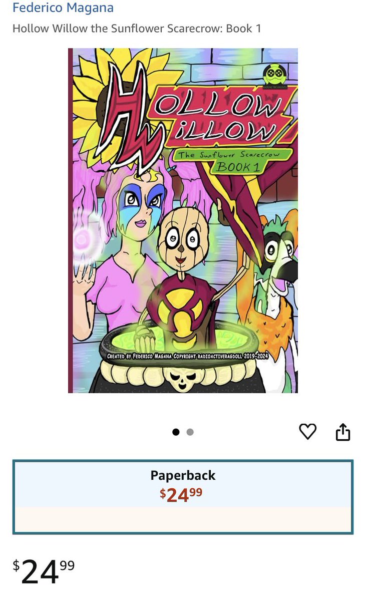Radioactive_Rag's tweet photo. Newly revamped and redesigned Hollow Willow the Sunflower Scarecrow Book 1 is now available at Amazon and joins book 2 in the new 6x9 format! Get it to today on Amazon! 

https://t.co/qkjAa9uvkx

#fantasy #scifi #scifibooks #fantasyart #cartoons #animation #novels #drawing #art https://t.co/VlV8yuQI03