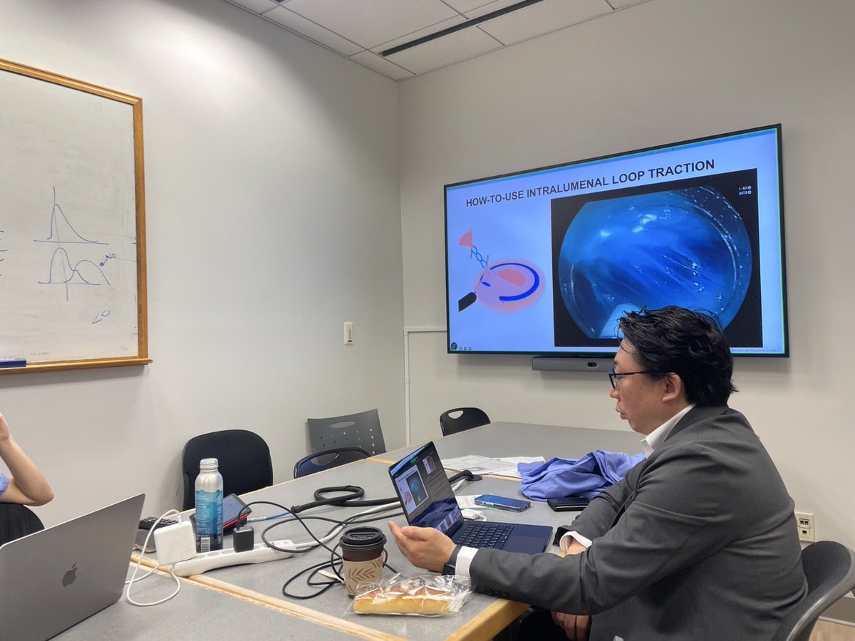 KambaShunsuke's tweet photo. Great pleasure to visit UCSF and talk about the traction method for ESD.
The hands-on session was super exciting, and I had such a great time with the distinguished doctors of UCSF.
The faculty dinner was also wonderful—thank you so much for having us! https://t.co/H6hExJY4Vg