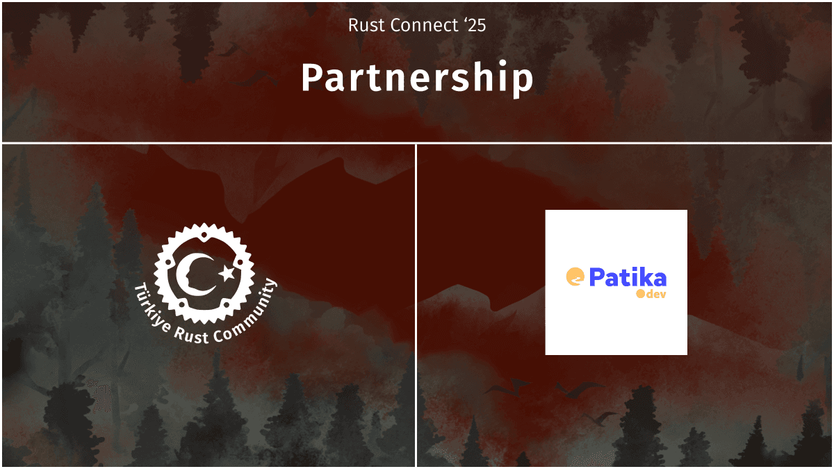turkiyerustcom's tweet photo. #rustconnect partnerlerini tanıyalım.
@patika_dev ’i Rust Connect 2025'in Stratejik Partneri olarak tanıtmaktan mutluluk duyuyoruz!
Kaydolmayı unutmayınız .
🔗https://t.co/pavd3CZTM3 https://t.co/tUMlg6F0Fy