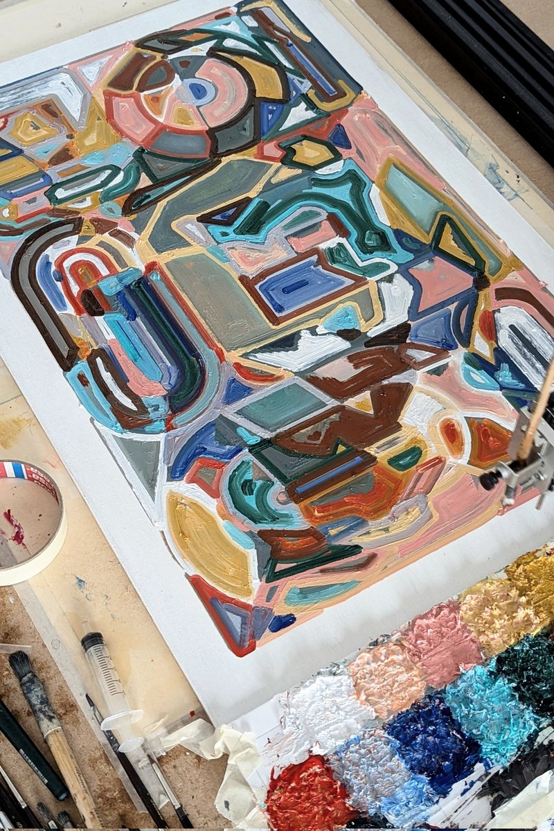 Julien_Espagnon's tweet image. Plotter painting
