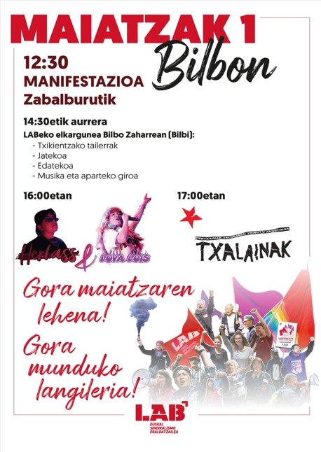 Maiatzaren Lehena. 

Gazte bulkada ezinbestekoa izango da sozialismorako euskal bidea eraikitzeko. 

Batu mobilizazioetara
Batu borrokara!