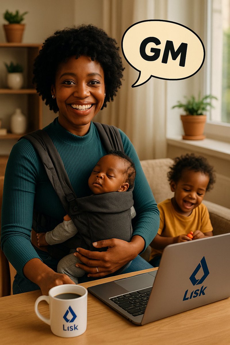 techychisom's tweet image. GM and Happy New Month from the real MVPs of Web3
She’s debugging smart contracts with one hand, soothing a baby and toddler with the other —and that coffee?☕ Powered by Lisk!
This is what resilience on-chain looks like😉
#GM #Web3 #MomsInTech #LiskBuildersBootcamp #WomenInTech