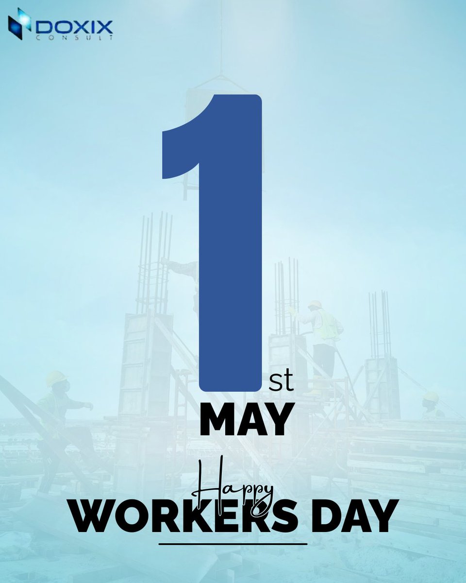 Doxix_Consult's tweet photo. Happy new month and workers day everyone 
#HappyNewMonth #WorkersDay #doxixconsult #consultant https://t.co/V0dhrN9mAL
