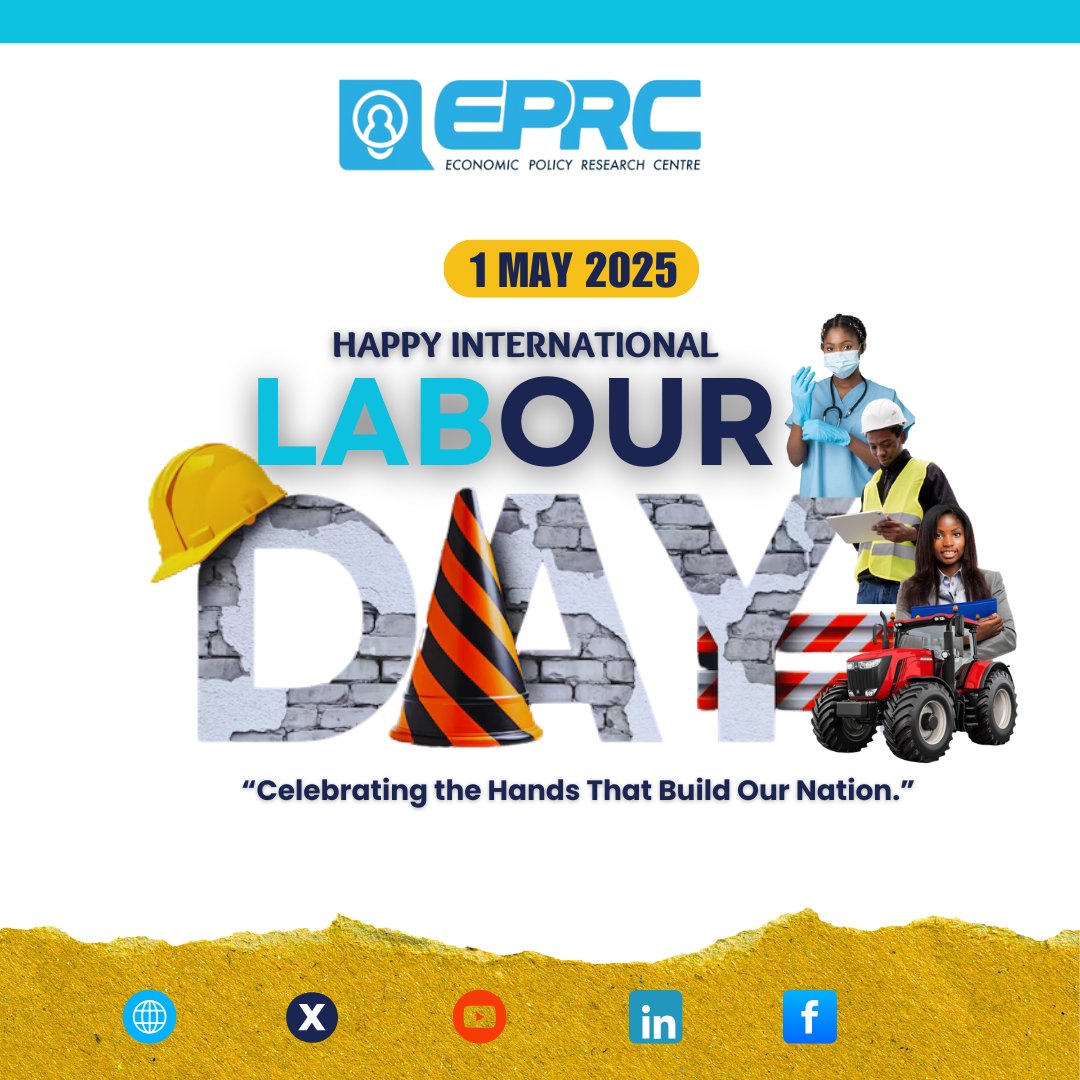 On #LabourDayUg 2025, At EPRC, we remain steadfast in our mission to foster inclusive labour markets and advocate for policies that ensure decent work for all.
#EPRCUganda
Find more of our works on Labour: eprcug.org