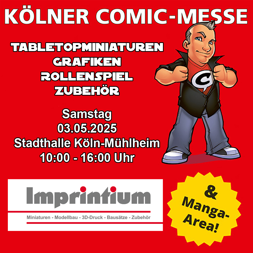 Vielleicht ist ja wer in der Nähe am Samstag und kommt Hallo sagen am Stand...