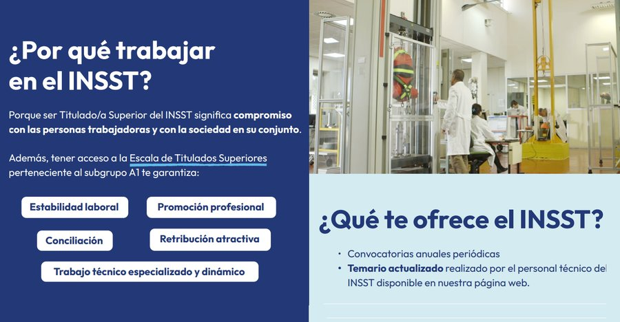 INSST_MITES_GOB's tweet photo. 📚Hemos actualizado los temas específicos para las oposiciones al #INSST
🌐Descárgalos aquí👉https://t.co/Mw8apdkanL
#OposicionesINSST #EmpleoPúblico https://t.co/UUOFuTLuZZ