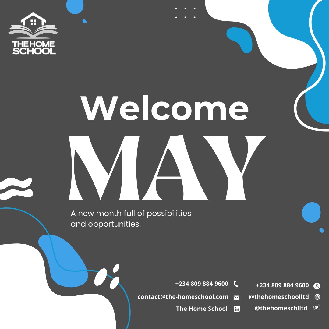 thehomeschlltd's tweet image. Hello, May! With the start of a new month, we’re excited to continue the learning journey with our amazing students and families! #NewMonth #TheHomeSchool #LearningGrowth