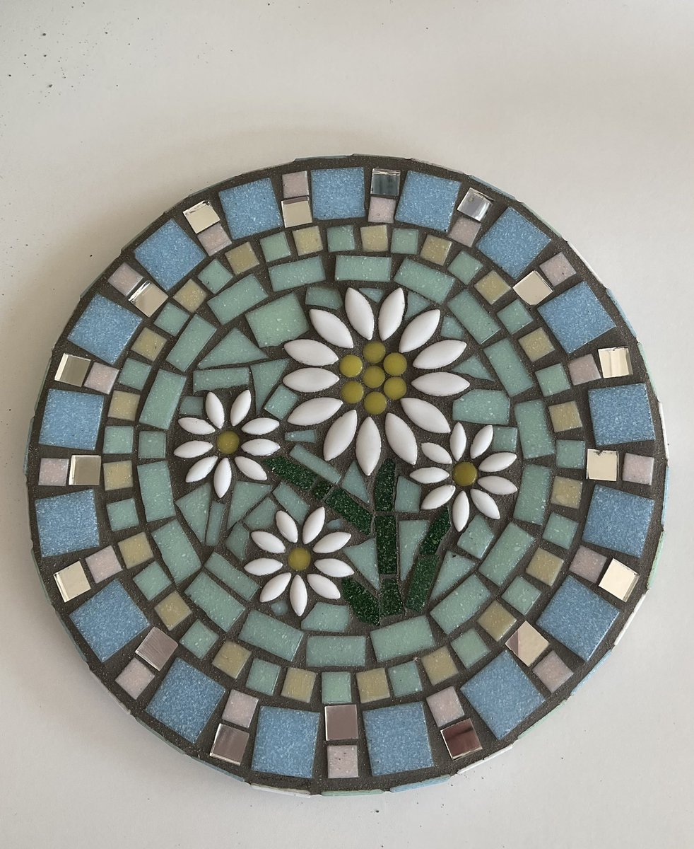 Ella Beard (@ellabeard11) on Twitter photo April’s birthday flower for April in mosaic originally from a kit supplied by <a href="/RachelShilston/">Inspiring Creativity</a> - but with added daisies from extra tiles I bought as I like them so much! #mosaic April’s birthday flower for April in mosaic originally from a kit supplied by <a href="/RachelShilston/">Inspiring Creativity</a> - but with added daisies from extra tiles I bought as I like them so much! #mosaic