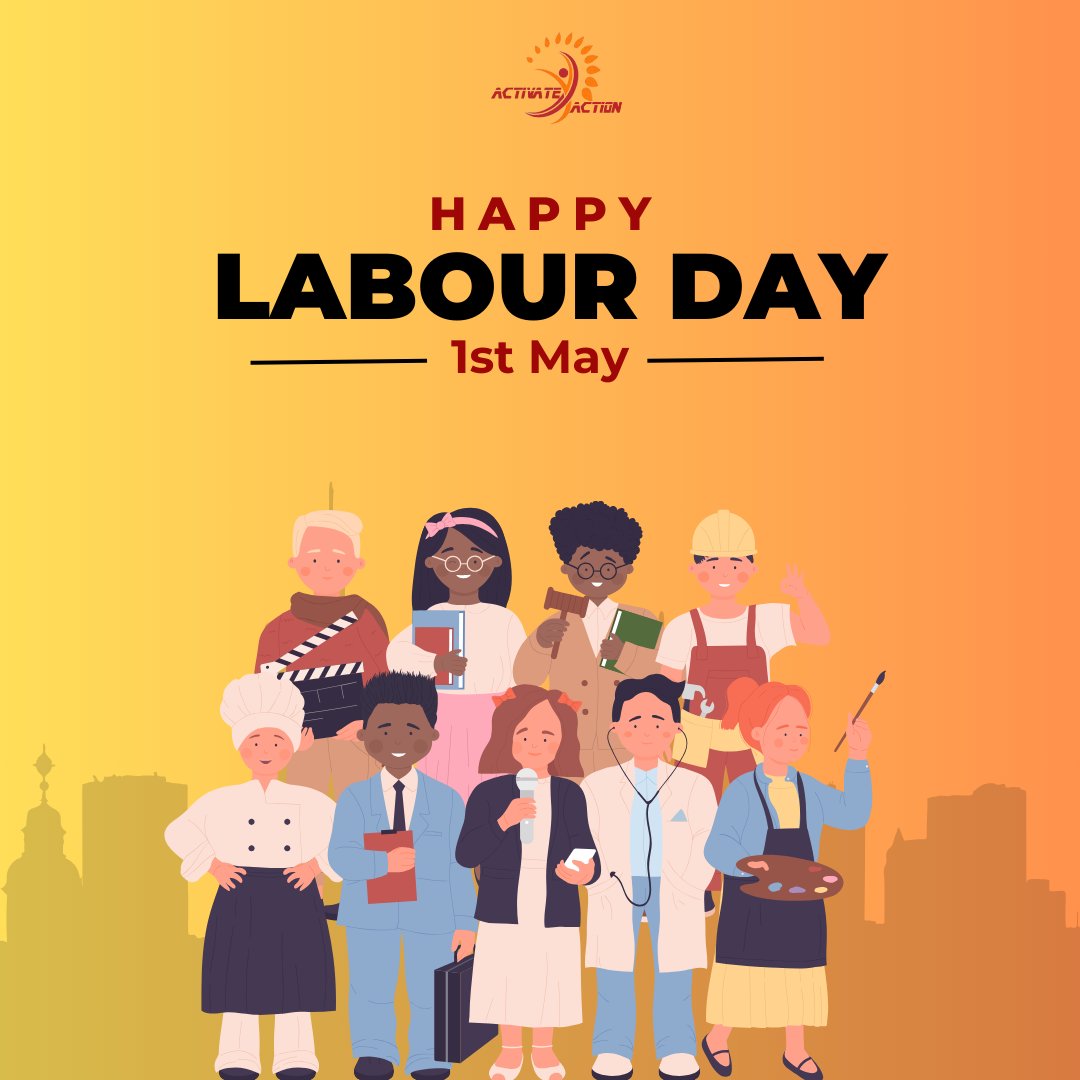 action_activate's tweet photo. Today, we honour the hands that build, nurture, heal, and move our world forward. Happy Labour Day to every worker—your dignity is our collective strength. ✊🏾 #LabourDay #WorkersRights #DignityInLabour #ActivateAction https://t.co/W04ZgEJvmS