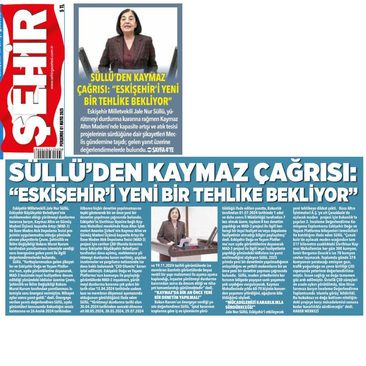 jalenursullu's tweet photo. 📌KAYMAZ’DA İNŞAAT SÜRÜYOR BAKANLIK SEYREDİYOR: MAHKEMENİN KARARI HİÇE SAYILDI
📌ESKİŞEHİR’İ YENİ BİR TEHLİKE BEKLİYOR!
📌YAPTIRMAMAYA KARARLIYIZ !
@2eylulhaber @anadolugzt @sehirgazetesi @GazeteSonhaber @AlpagutAtalan #kaymaz #alpagut https://t.co/IhdtizEgMA