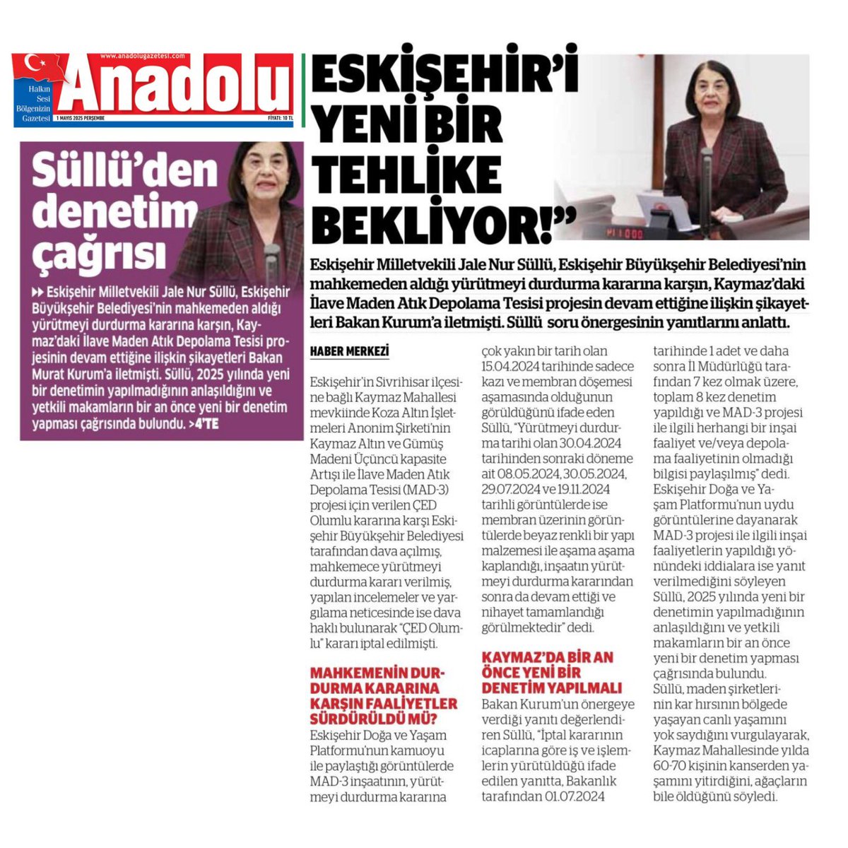 jalenursullu's tweet photo. 📌KAYMAZ’DA İNŞAAT SÜRÜYOR BAKANLIK SEYREDİYOR: MAHKEMENİN KARARI HİÇE SAYILDI
📌ESKİŞEHİR’İ YENİ BİR TEHLİKE BEKLİYOR!
📌YAPTIRMAMAYA KARARLIYIZ !
@2eylulhaber @anadolugzt @sehirgazetesi @GazeteSonhaber @AlpagutAtalan #kaymaz #alpagut https://t.co/IhdtizEgMA