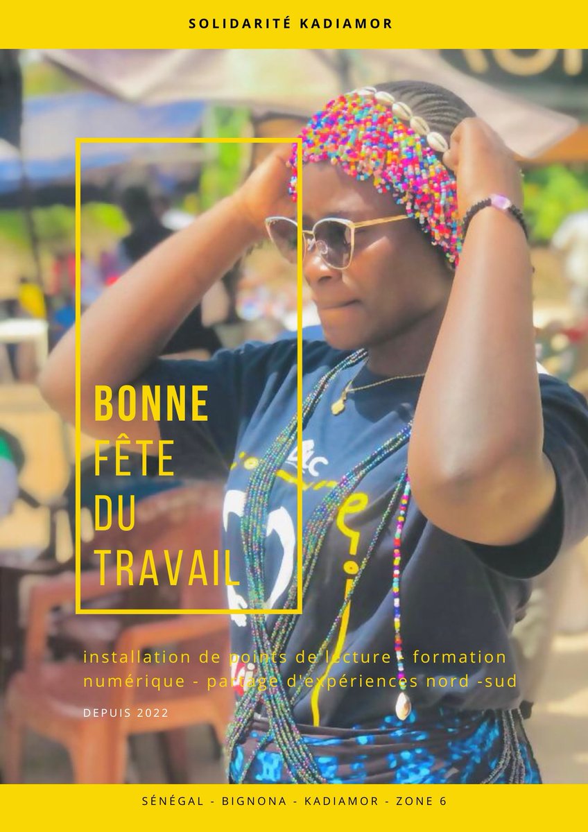 atilastiles's tweet photo. Bonne fête du travail à Solidarité Kadiamor !
Merci pour vos actions en Casamance : livres, ponts de lecture, formations numériques et conférences sur l’IA.
Vous changez des vies chaque jour !
#FeteDuTravail #SolidaritéKadiamor #LecturePourTous #NumériqueEnCasamance #IApourTous https://t.co/RAqjWXXiNc