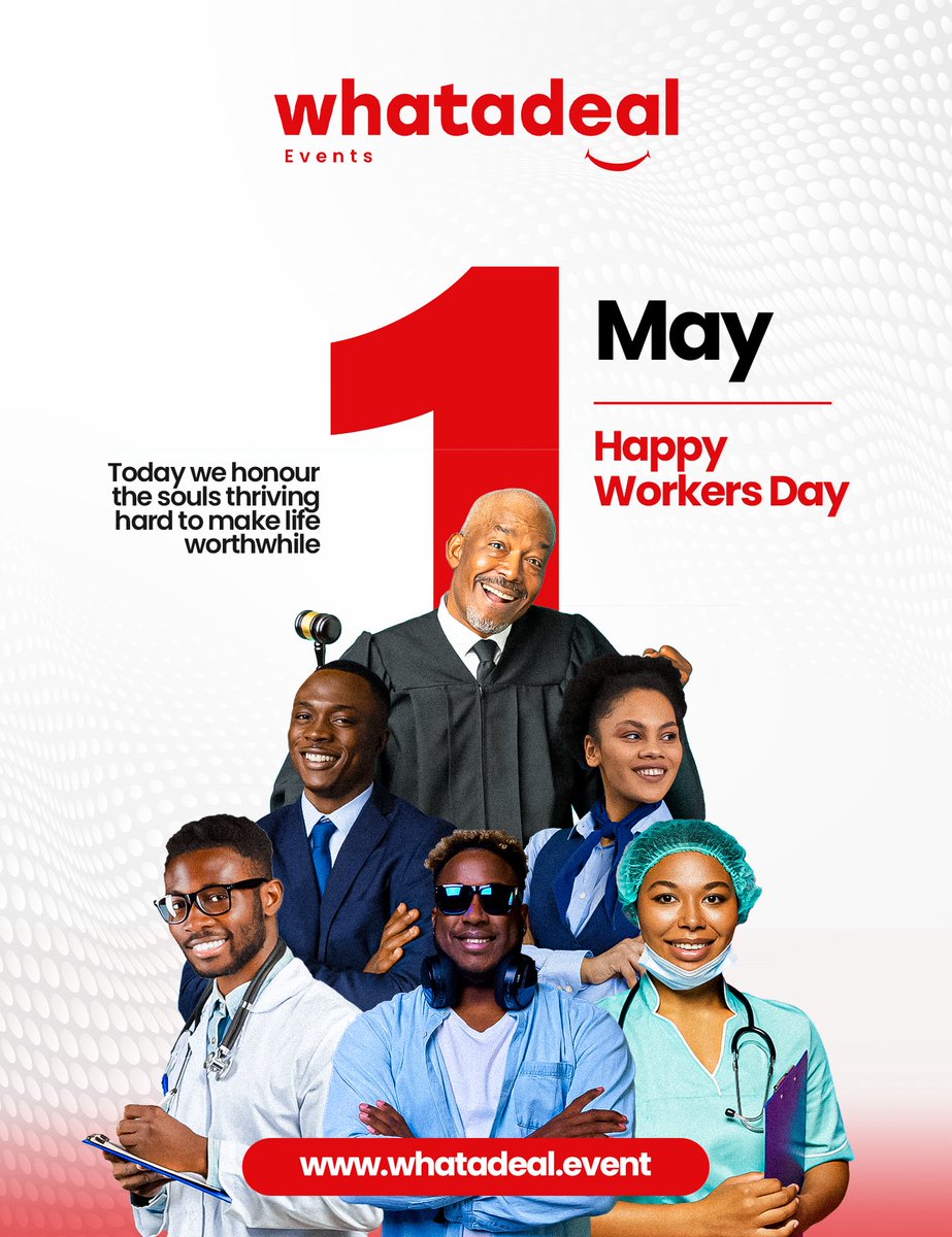 From sunrise hustles to late-night grinds, you show up and show out — every single day.
Today, we raise a toast to the backbone of progress: you.

Happy Workers’ Day from us at Whatadeal
Keep building. We’ll keep delivering.