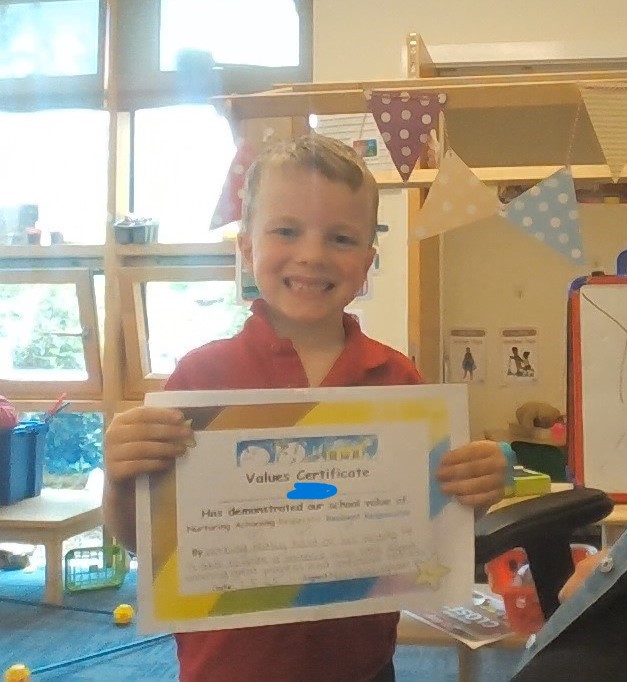 P1b: The Values Champ has worked super hard on their writing skills. Well done 😃#achieving