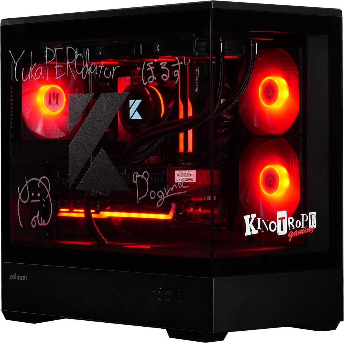 REFTCOMPUTER's tweet photo. ✨🎮KINOTROPE gaming ALGS OPEN出場記念🎮✨
【サイン入りモデル抽選販売受付中】

APEX部門ALGS OPEN出場を祝して、KINOTROPE gamingコラボPC"直筆サイン入りモデル"を限定一台で抽選販売致します！

🖊選手＆コーチの直筆サイン入りの特別仕様‼️
-Roster-
⭐️ YukaPEROdator (@perodator )
⭐️ Kan0n (@KawaiiSek4i )
⭐️ volzz(@Vol_zZ_ )
-Coach-
⭐️ Dogma (@DogmaApex )

🔥KINOTROPE gaming APEX部門への応援を一緒に盛り上げましょう！🔥

📍詳細はリプライをチェック！
#ALGS
#KNWIN