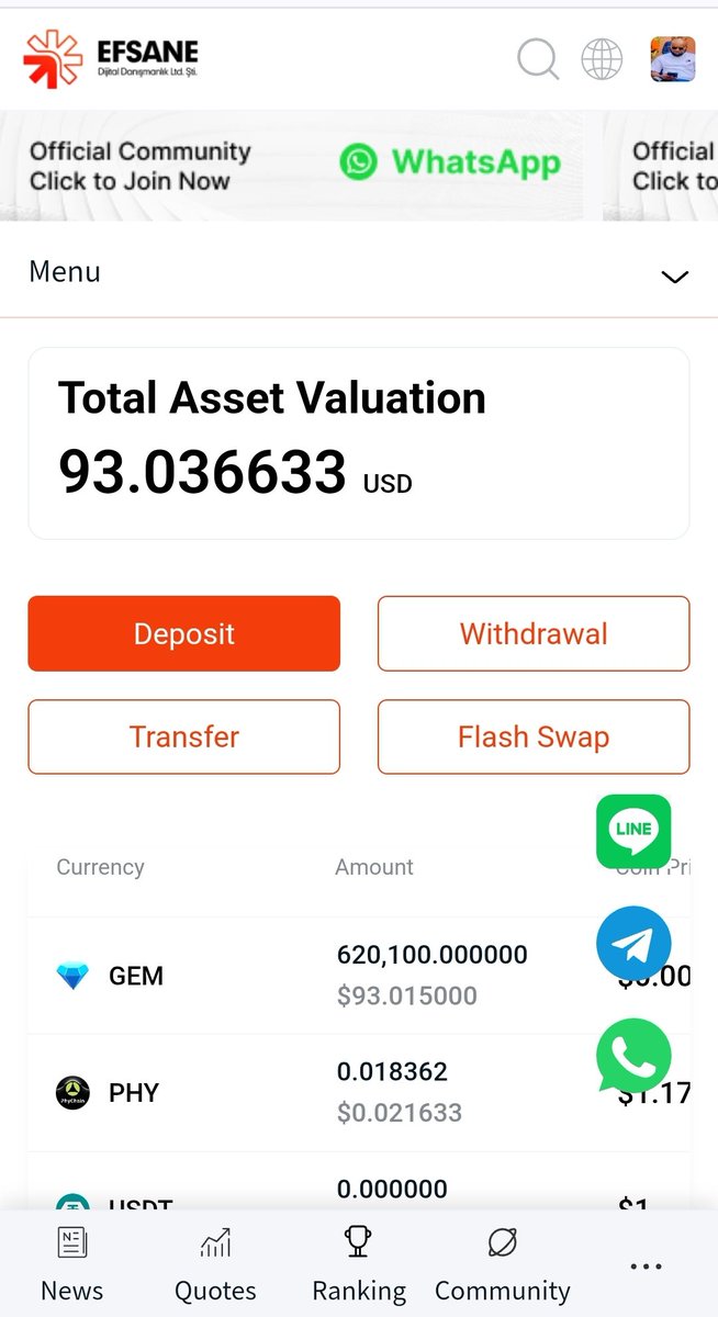 My 24 hours earnings on EFSANE Project no capping this is real deal and am greatful to God.

.Register 👇 efsanetr.com/en_US/internal…