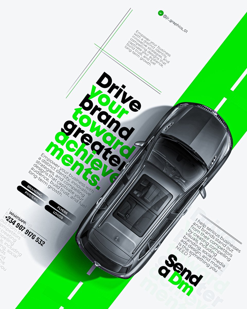 jr_graphics_1's tweet image. Designed this sometime last year—and it still hits 🔥
Need a designer to bring your vision to life?
Let’s create something unforgettable.
DMs open. Your brand deserves the best.
Happy new month Greenious ✨️ 🤍💚
#BrandDesign #LogoDesign #CreativeDirection #DesignTwitter #HNM