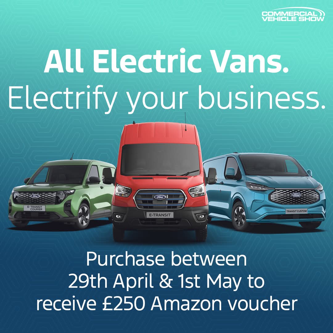 As #FordPro's the UK's leading brand, every new or used Ford #CommercialVehicle order we take from 29th April to 1st May 2025 qualifies for a £250 Amazon voucher for the customer!*

View our offers here 🔻 allenmotorgroup.co.uk/transit-centre…

*T&amp;Cs apply, ask in-store for info

#CVShow2025