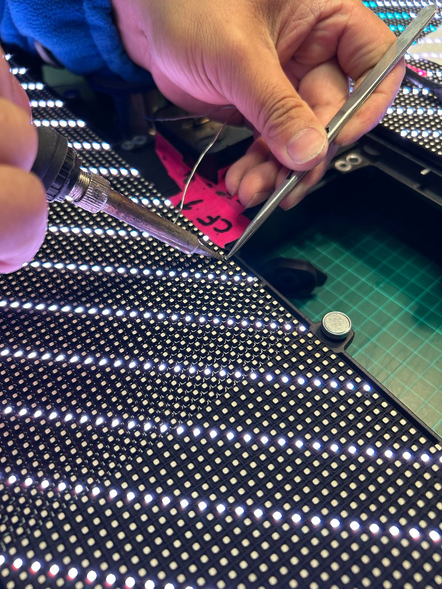 Our in-house repair centre is a reflection of our dedication to excellence and customer satisfaction. By ensuring that we only ever send out equipment in the best condition, we reinforce our reputation as a reliable and trustworthy provider. #repair #LEDscreen #AVrental