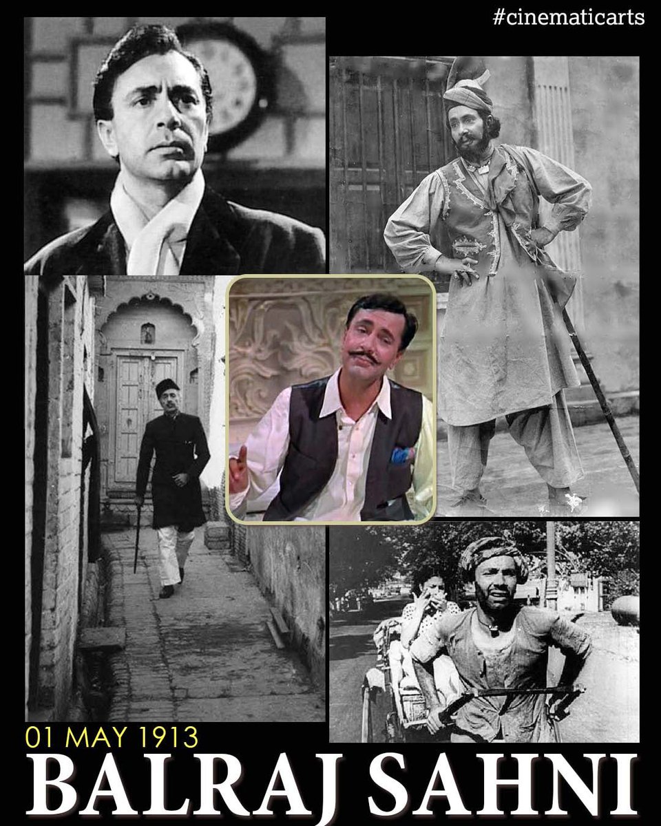 Indian film and stage actor, known for Waqt, Do Bigha Zameen, Kabuliwala, Garam Hawa. He started writing English poetry and got involved with ‘realist’ theater...

#BalrajSahni #stage #actor #poetry