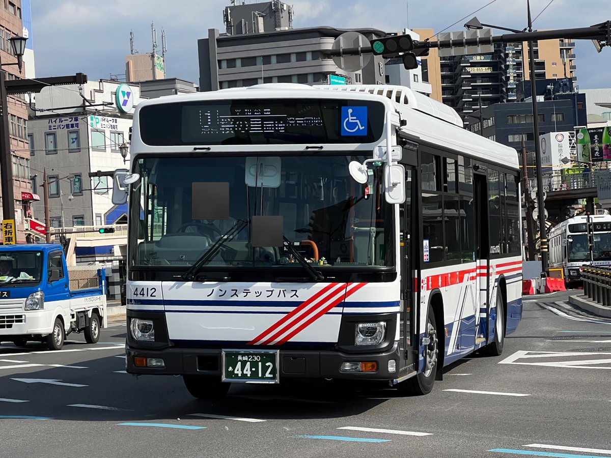 長崎バス 長崎自動車 桜の里営業所 4412 長崎 230 あ 4412 1 平和公園