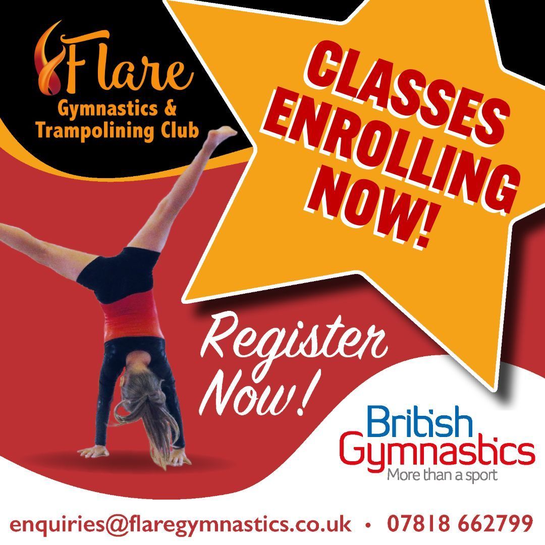 Dear parents and carers, Flare Gymnastics still have some spaces available to book for their Tuesday 5pm-6pm beginner's gymnastics class! 🤸‍♀️ #MLI