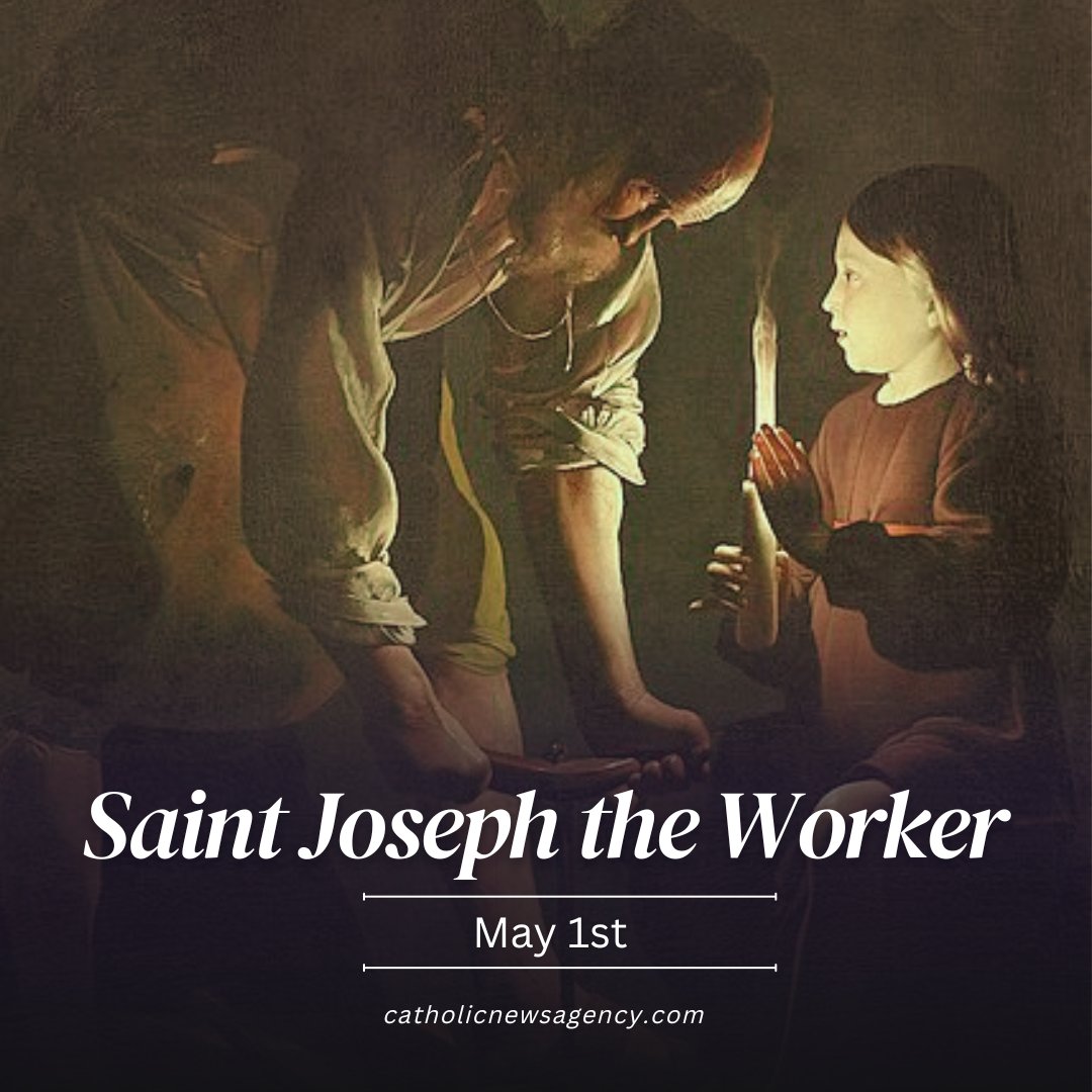 St. Joseph has two feast days on the liturgical calendar. The first is March 19—Joseph, the Husband of Mary. The second is May 1—Joseph, the Worker.

“Saint Joseph is a man of great spirit. He is great in faith, not because he speaks his own words, but above all because he
