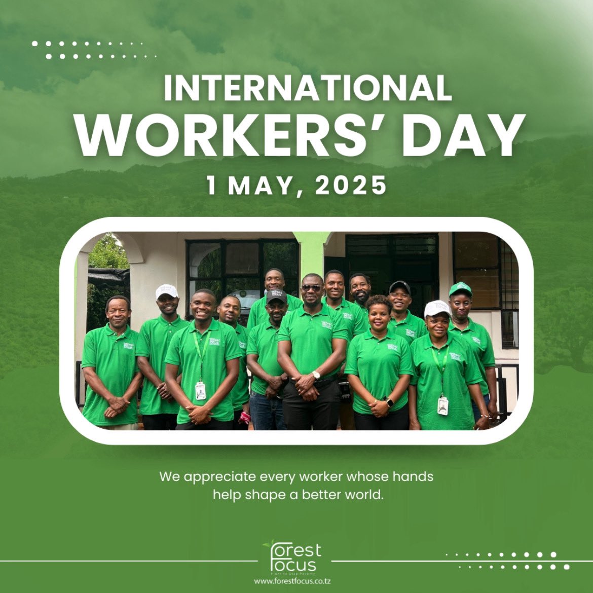 Today, we celebrate the hands, hearts, and minds that keep the world moving. Here’s to the dedication, resilience, and spirit of every worker. Happy Workers’ Day🌱💚.