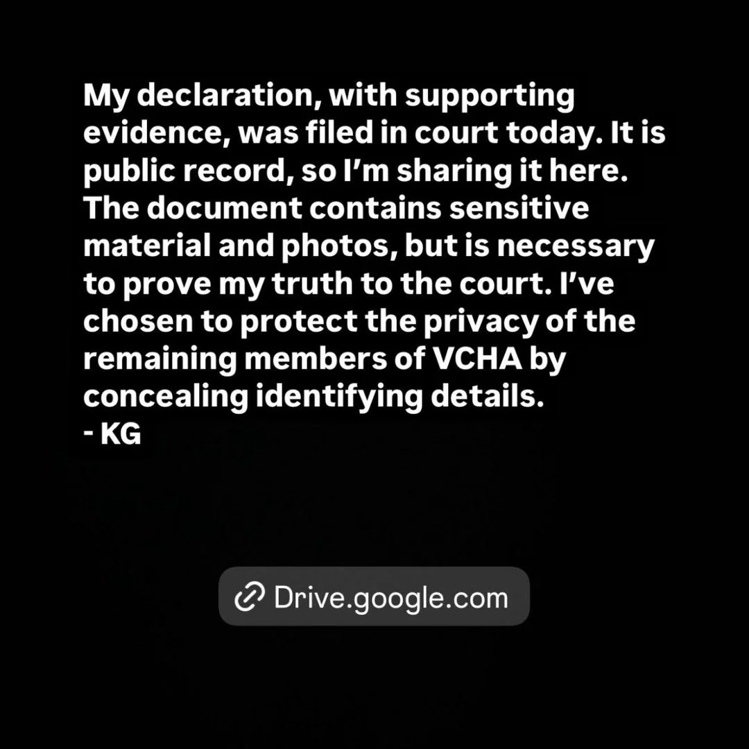 KpopGirlzBands1's tweet image. #KG #VCHA comparte haber presentado su declaración ante el tribunal en medio de una batalla legal con JYPE revelando sórdidas condiciones de trabajo e invasión de la privacidad.