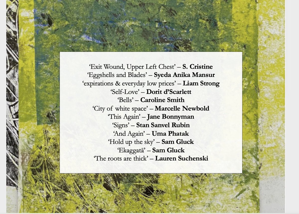 Passionfruitlit's tweet image. Issue 17 is out now! This issue features cover art by Denisa Popa and 12 wonderful poems.
Find it on our website - link in bio.