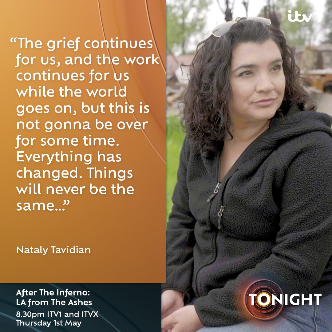 Four months on from the January fires in LA, the dust has settled, but brother and sister Shant and Nataly Tavidian, like many others, are still facing an uphill battle. Watch ‘After the Inferno: LA from The Ashes’ with <a href="/romillyweeks/">Romilly Weeks</a> , at 8:30pm on @ITV1 and <a href="/ITVX/">ITVX</a>