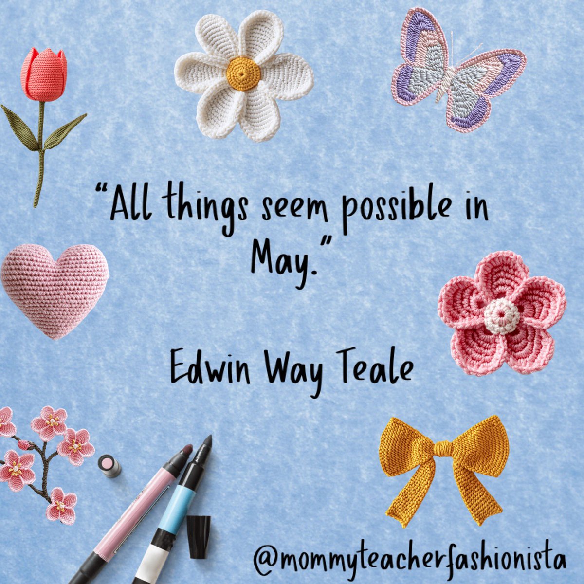 jenquattrucci's tweet photo. Good morning 💕
Have a beautiful day! 🫶🏼💕🦋 #quote #quoteoftheday #may #mayday #mayquote #possibility #hope #teach #love #inspire #bethechange #makedifference https://t.co/Qp6D5kwS4N