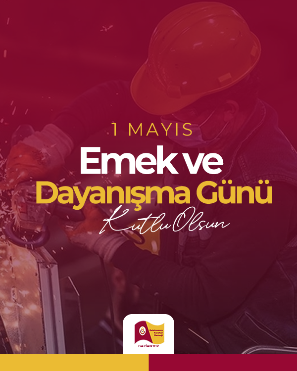 gantepGS's tweet photo. Emeğin değerini anlamamızı sağlayan, dayanışmanın gücünü artıran bu anlamlı günde tüm işçi ve emekçilerin #1MayısEmekveDayanışmaGünü’nü kutluyoruz. https://t.co/teXqG0MbAO